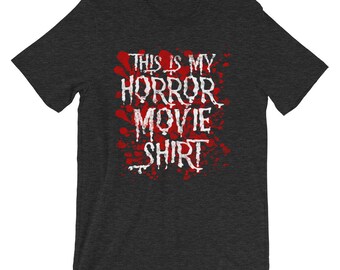 This is my horror movie Tshirt Blood Background l horror movie t shirt l horror movie shirts women l horror movie shirts for kids l horror m