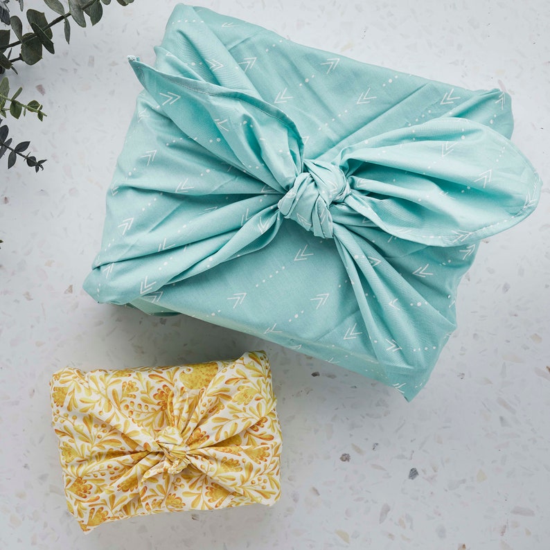 Furoshiki wrapping cloths from TabithaEveCo on Etsy