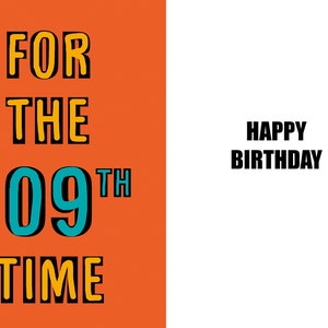 Feliz 109.º cumpleaños - Centenario - Tarjeta divertida de 109.º cumpleaños - 109 años - una tarjeta ingeniosa y divertida de alta calidad