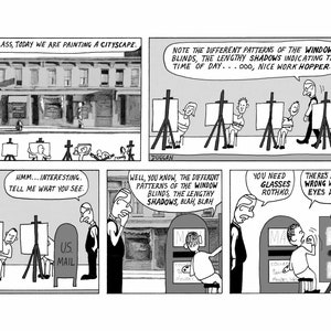 Zeer grappige, intelligente wenskaart over kunstgeschiedenis - voor verjaardag, Vaderdag, Moederdag, Kerstmis, Valentijnsdag, Jubileum.