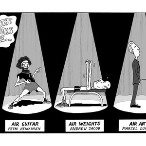 grappige kaart/fine-art-kaarten/fijne kunst/kunst/kunstwerk/beroemde schilderijen | kunstenaar | Tekenfilm | Duggoon | Marcel Buchamp | Verjaardagskaart | Leuke kaart