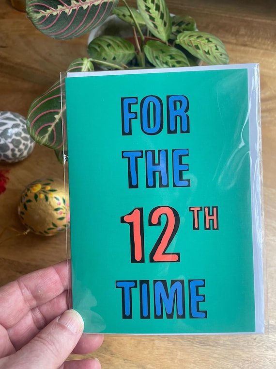 Twizler 12° compleanno biglietto – divertente 12° compleanno – biglietto di compleanno per ragazzi e ragazze – 12° compleanno per bambino
