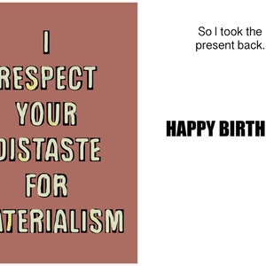 Carte d'anniversaire amusante, j'ai repris le cadeau | Carte d'anniversaire amusante | Carte d'anniversaire pleine d'esprit |  Joyeux anniversaire | Carte d'anniversaire unique | carte bleue