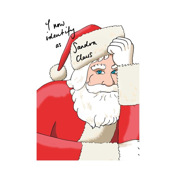 Funny Christmas card. Amusing Christmas Card. Dad Christmas Etsy