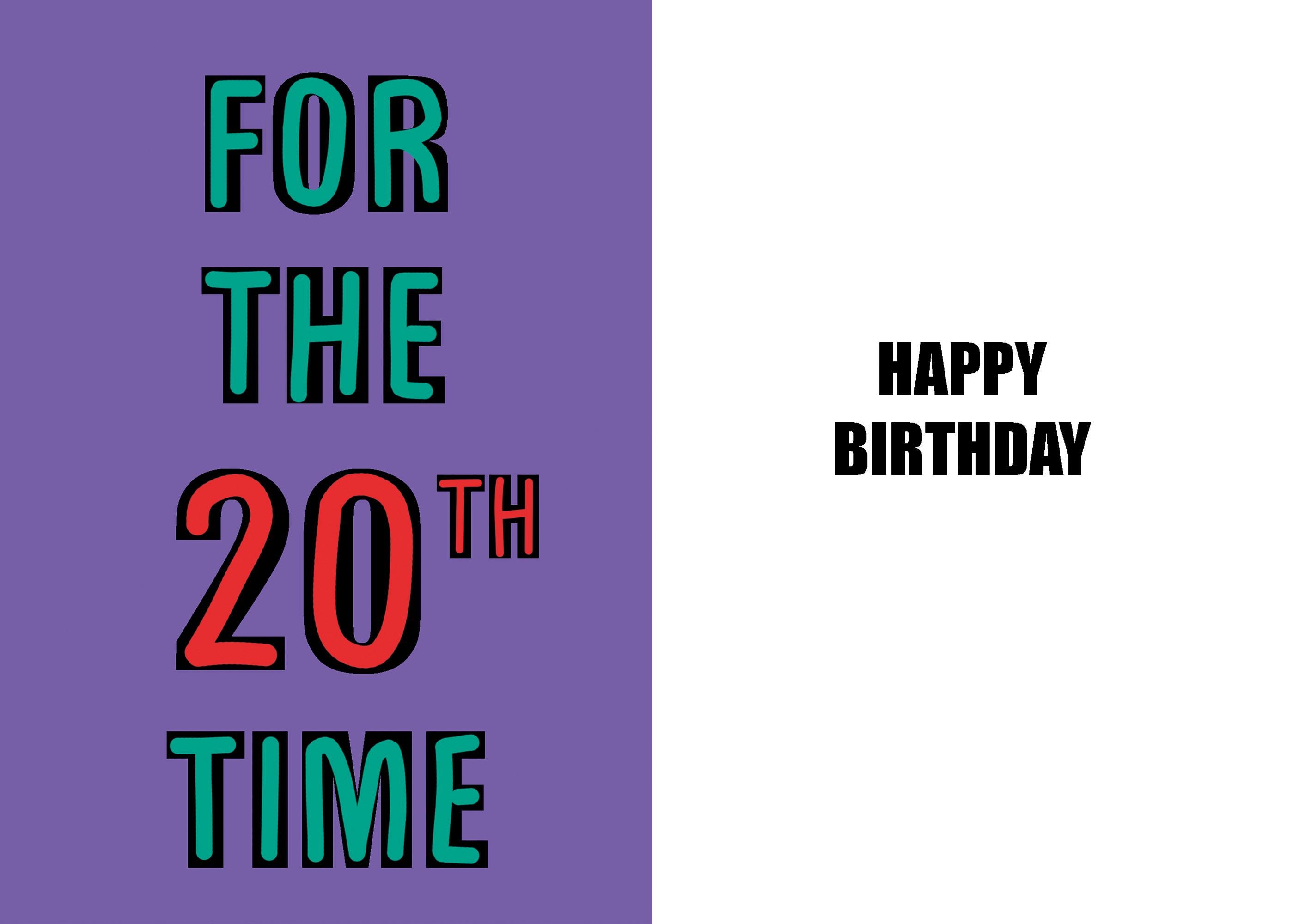 その他 Birthday Cards for 20 Years Amazon.com : TSVATE 20th Birthday Card, Funny 20th Birthday
