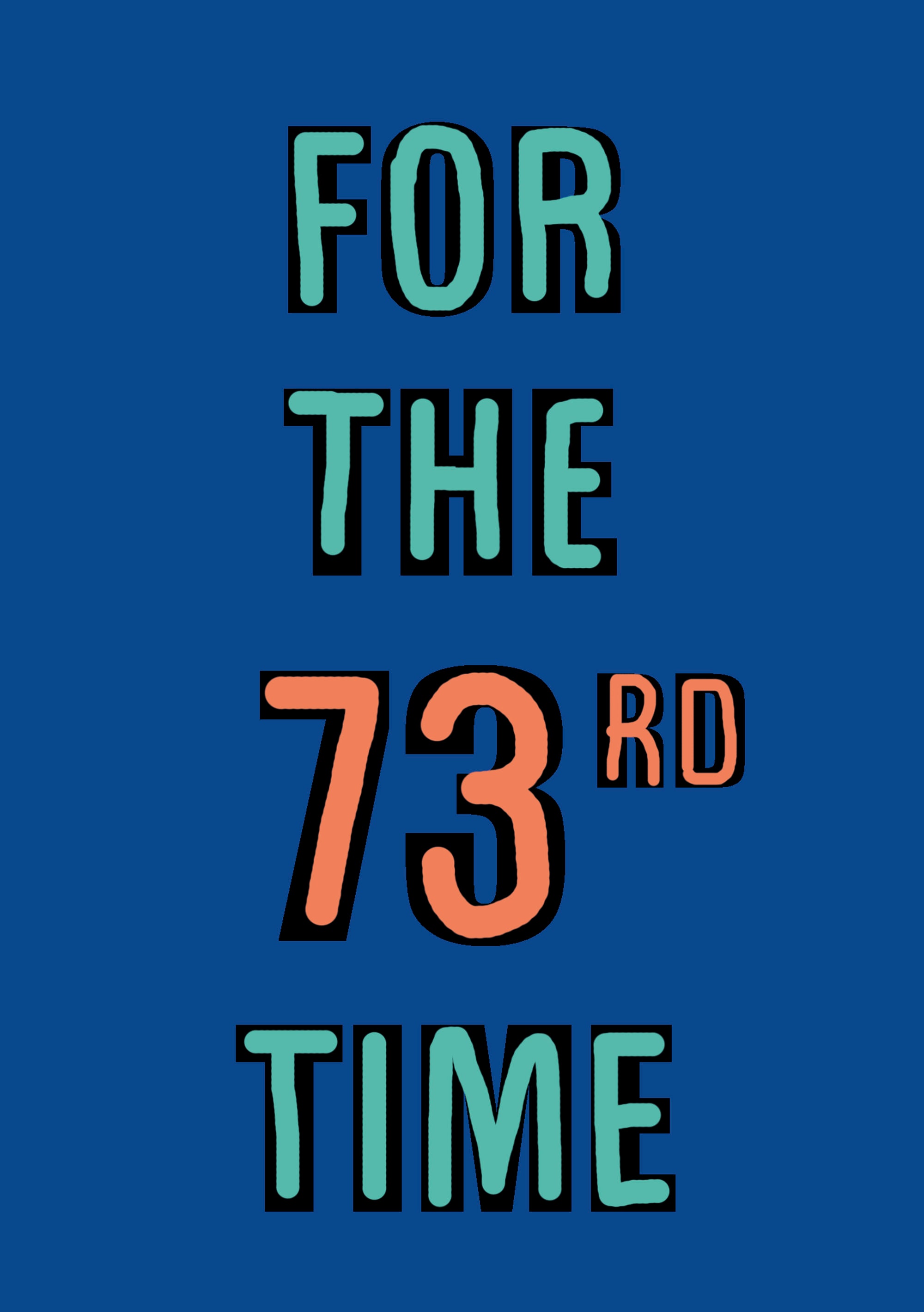 Carte De 73e Anniversaire Hommes - Anniversaire Garçon - Joyeux