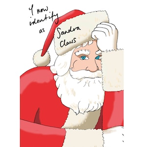 Carte de Noël drôle. Carte de Noël amusante. Carte de Noël pour papa. Noël. Joyeux Noël. Fluide de genre