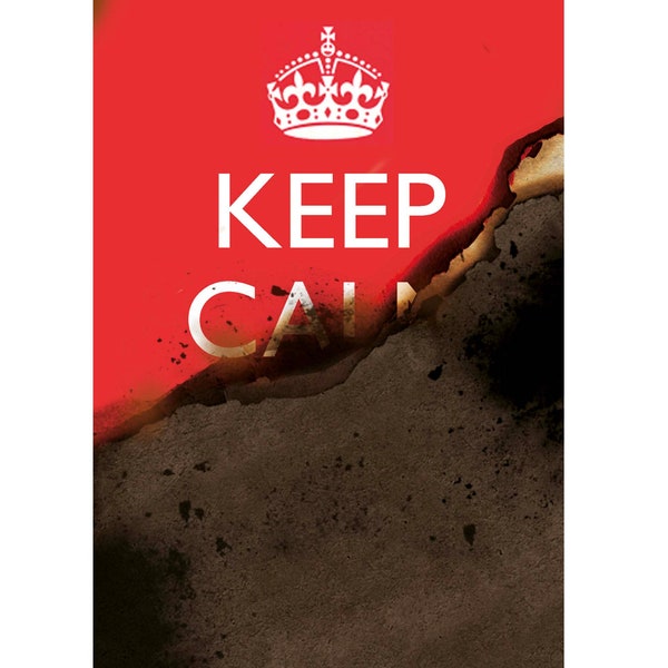 A funny, unusually witty and original greeting card parody of Keep Calm And Carry On. From the "Keep On Cluckin'" range.