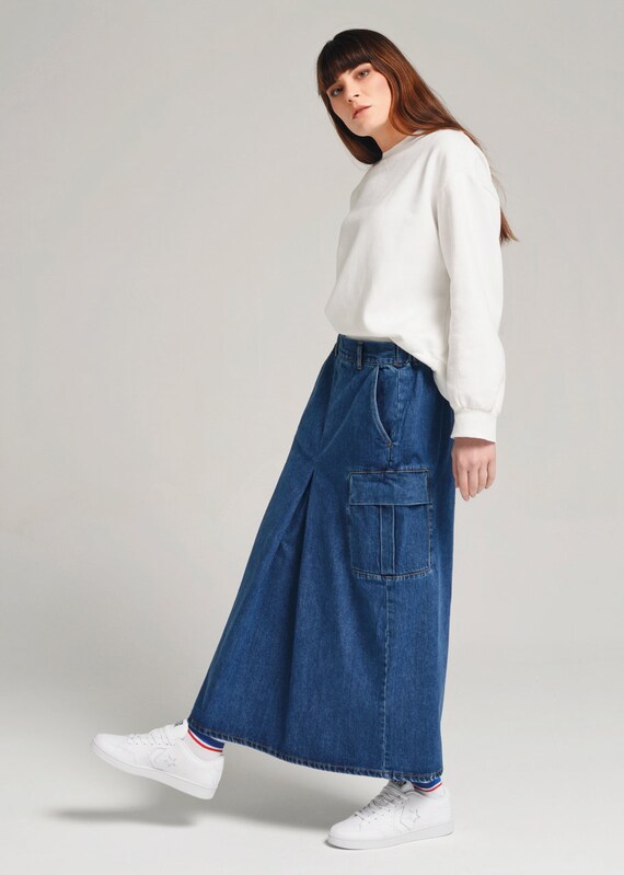 utility maxi skirt