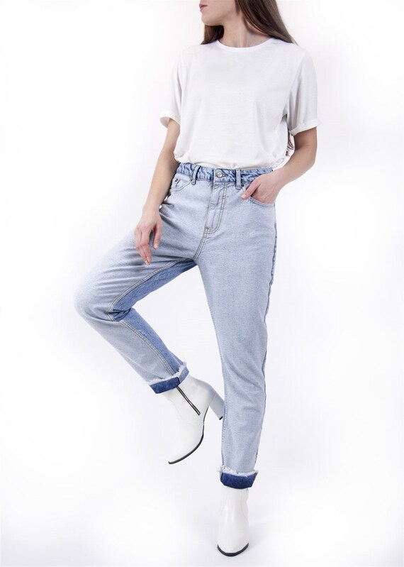 authentic denim mom fit jeans