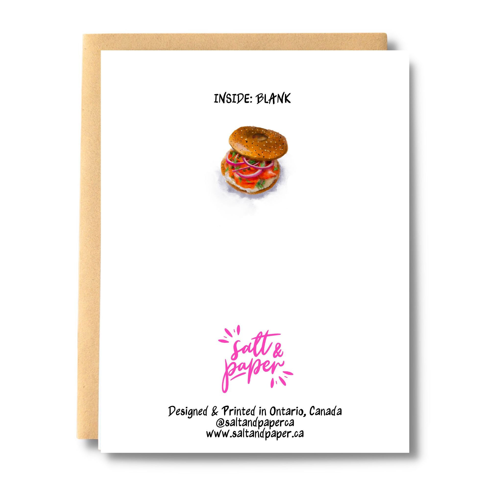 Thank You Bagel Greeting Card: Foodie Appreciation - Etsy