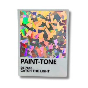 Shatter Paint-Tone Vinyl Sticker: Fairy Dust Tile, 3"