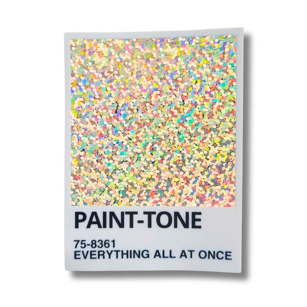 Glitter Paint-Tone Vinyl Sticker: Glänzender Designer Aufkleber