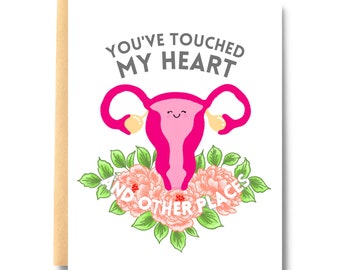 You've Touched My Heart and Other Places Card for Nurse, Labor and Delivery OB Obstetrician, Doula, Midwife, Pelvic therapist | Salt & Paper