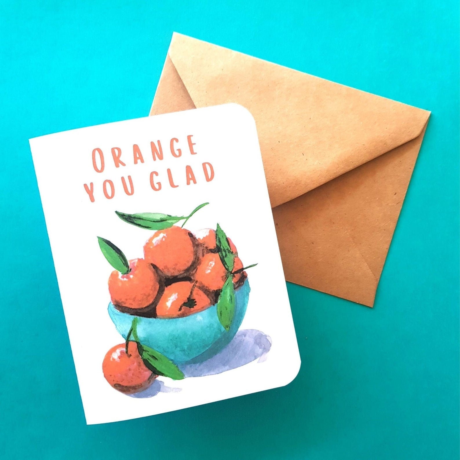 Orange You Glad it's Your Birthday Card Punny Birthday | Etsy