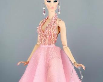 PRINCESS Pink version - Fashion for 12" dolls: Fashion Royalty, Nuface, Poppy Parker, Barbie...