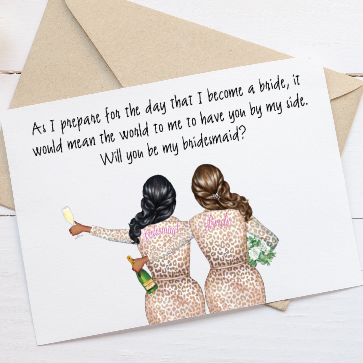 Bridesmaid Proposal Card Template