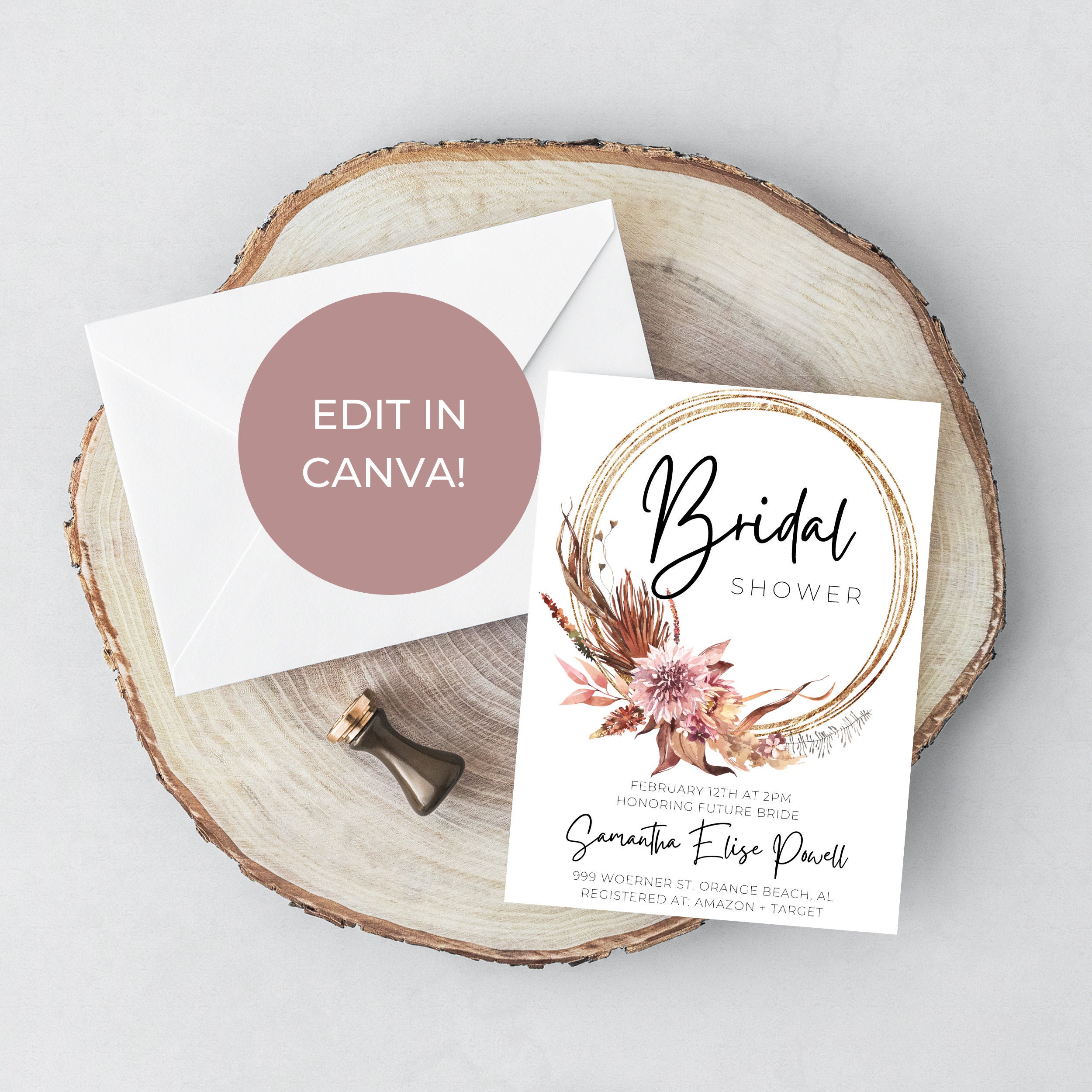 Invitations & Announcements Bridal Shower Invitation Template Text