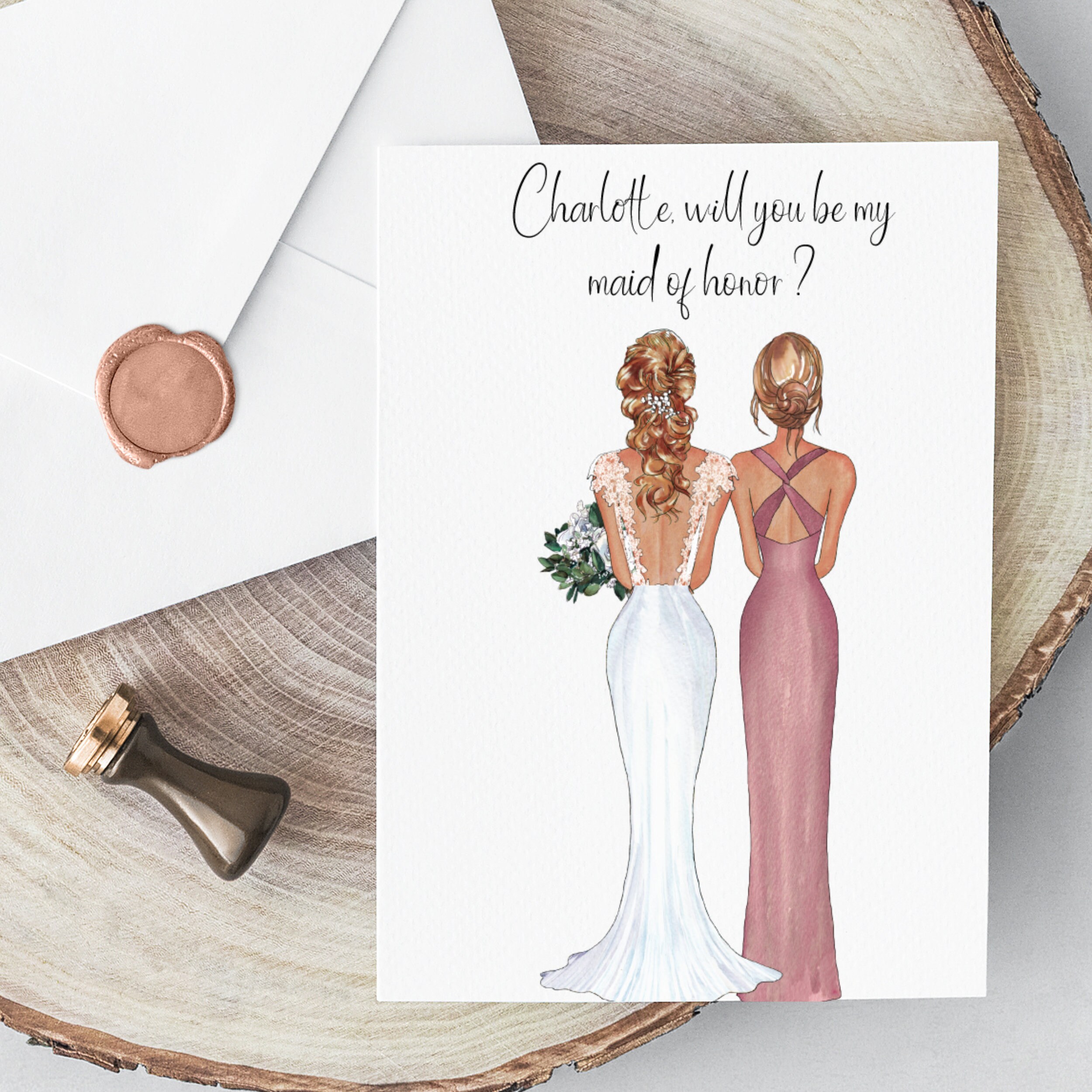 Downloadable Personalized Proposal Card for Bridal Party | Etsy