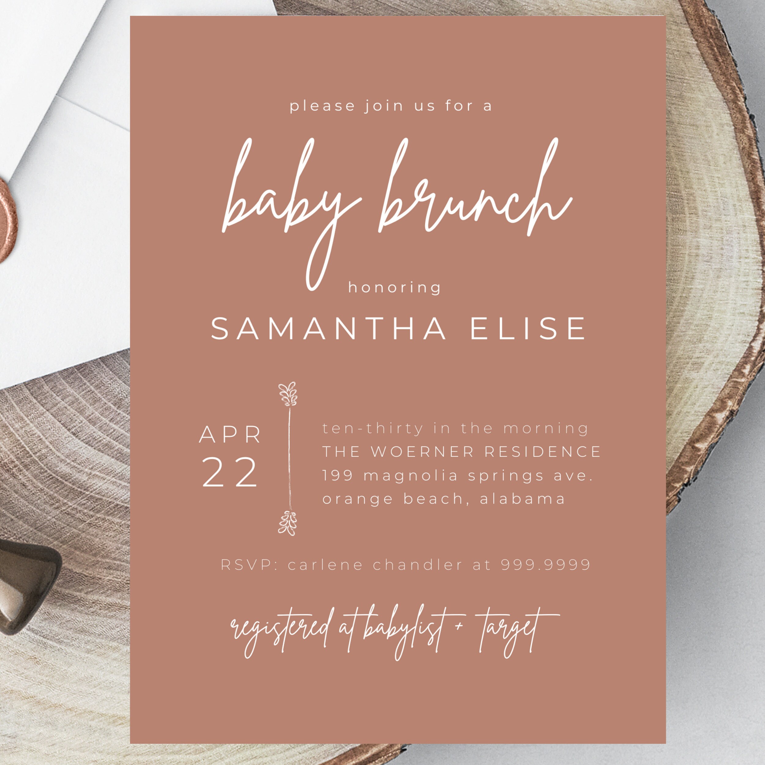 Editable Baby Brunch Invitation Canva Baby Shower Invitation Etsy 