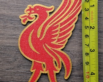 Liverpool FC Officiel Broche Badge - Or Et Rouge Liver Bird Lfc