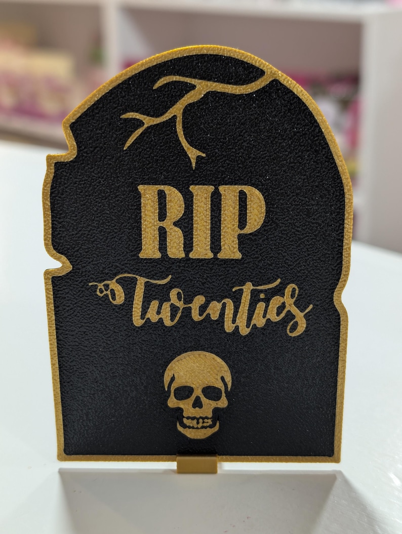RIP Twenties Grave Cake Topper - Etsy UK