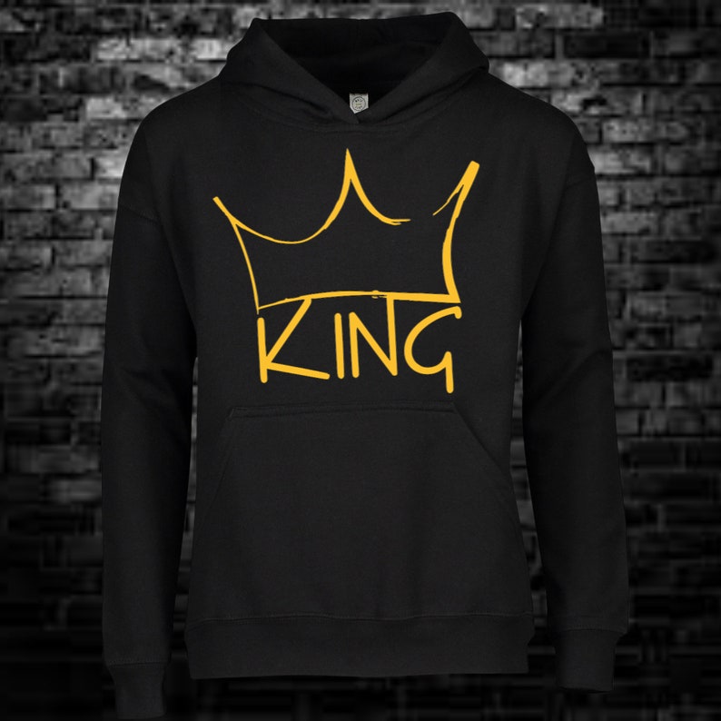 King King T-Shirt King Sweat Shirt Crown Gifts for Him Graffiti image 3
