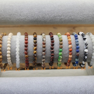 65 Kinds Of 6mm/8mm/10mm Round Gemstone Bracelet,Healing Crystal Raw Quartz Bracelet,Stretchy Beads Bracelet,Gemstone Single Bracelet zdjęcie 7