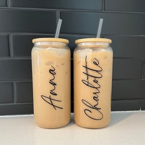 Iced Coffee Clear Cup · Creative Fabrica