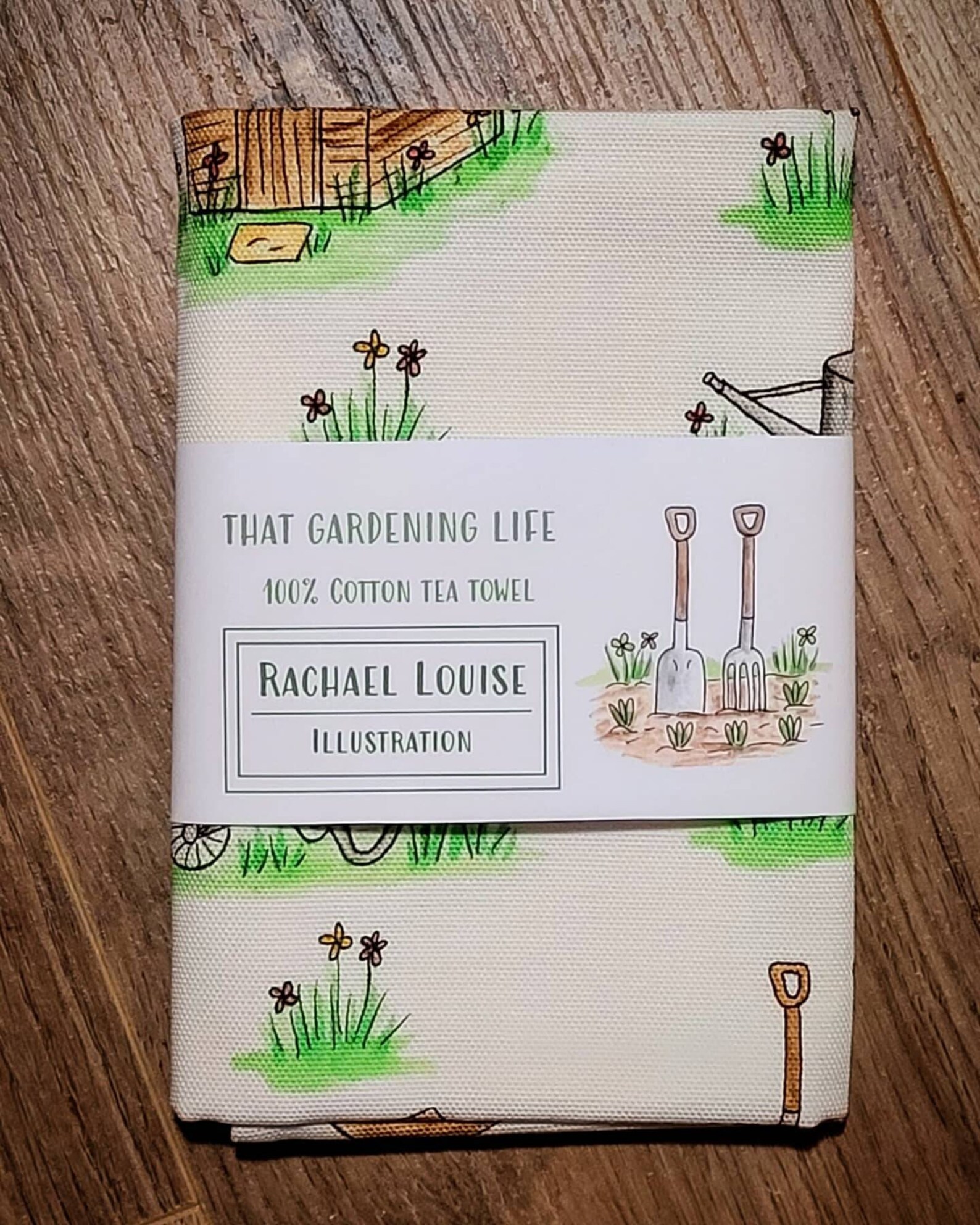 Tea Towel Gardening Gifts Gardening Tea Towel Mother's Etsy