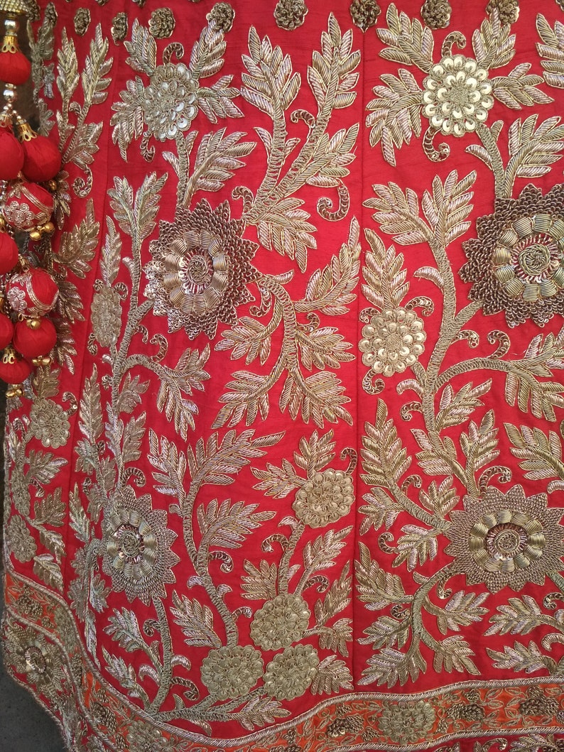Weeding lehenga,Heavy Party wear lehenga Heavy embroidered,red lehanga Lehenga with blouse Brand new Bridal Lehenga dupatta /& handbag