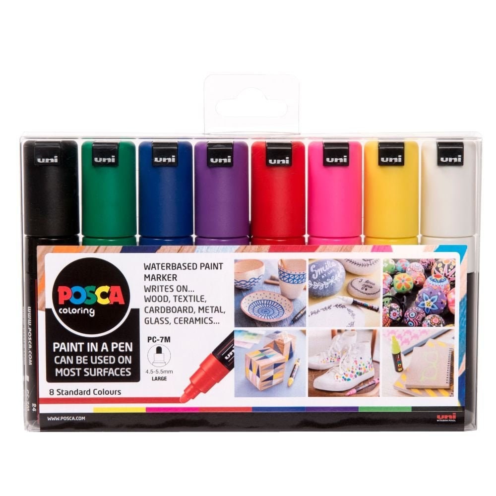 Posca - PC-3M - Paint Marker Art Pens – 0.9-1.3mm – Pack of 10 Markers