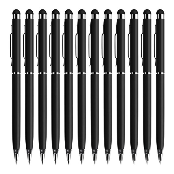 12 Pack Stylus Pens for Touch Screens 2 in 1 Tablet Pen Compatible