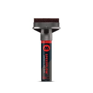 Peut inclure: Un marqueur Speedflow noir et cuivré avec un applicateur rectangulaire marron. Le marqueur porte l'inscription "SPEEDFLOW" et "COPPER BLACK 767PI". Le marqueur mesure 60 mm de long.