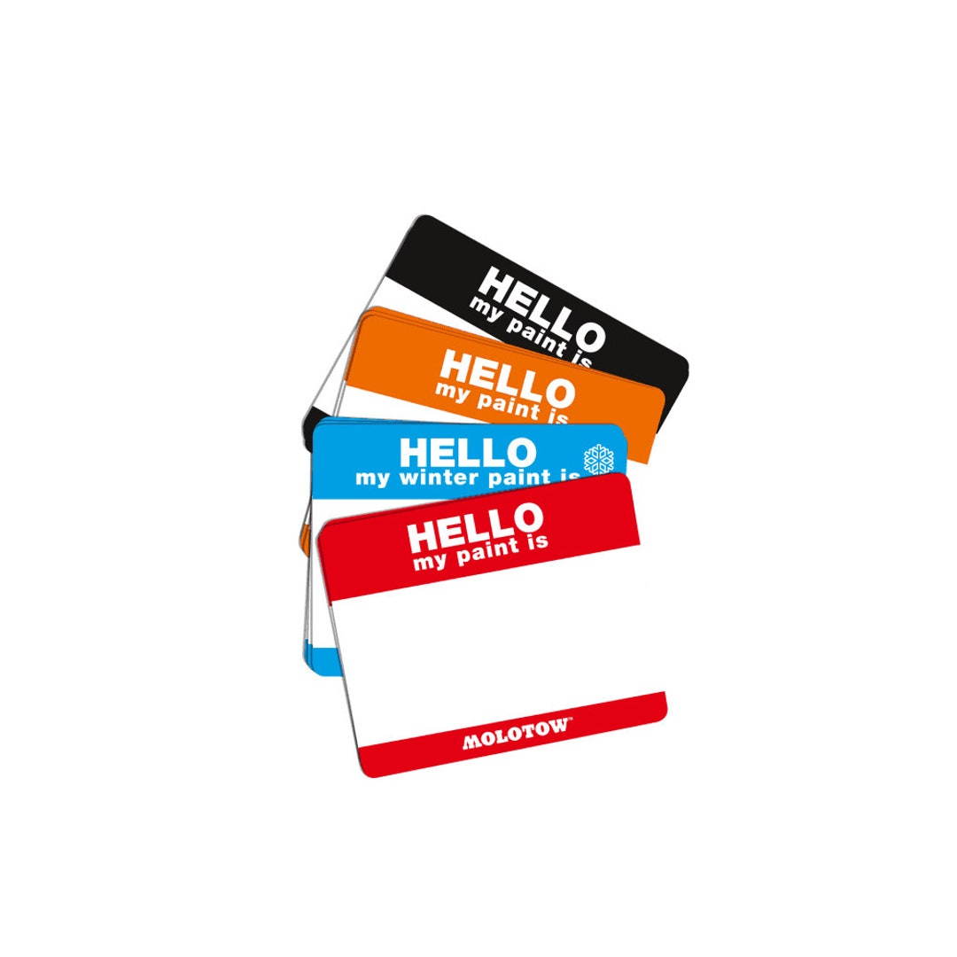 Molotow Hello My Paint is Stickers 25 Sticker Set - Etsy