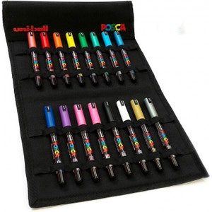 POSCA White - Full Set of 7 Pens (PC-17K, PC-8K, PC-5M, PC-3M, PC-1M,  PC-1MR, PCF-350)