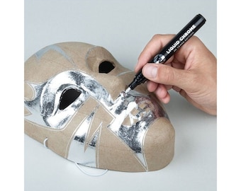 Molotow Liquid Chrome Marker - Mirror Effect Silver Pen - Alcohol Based High Gloss Ink