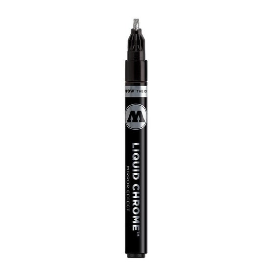 Molotow Liquid Chrome Bundle - Metallic Silver Marker Pen Set - 5