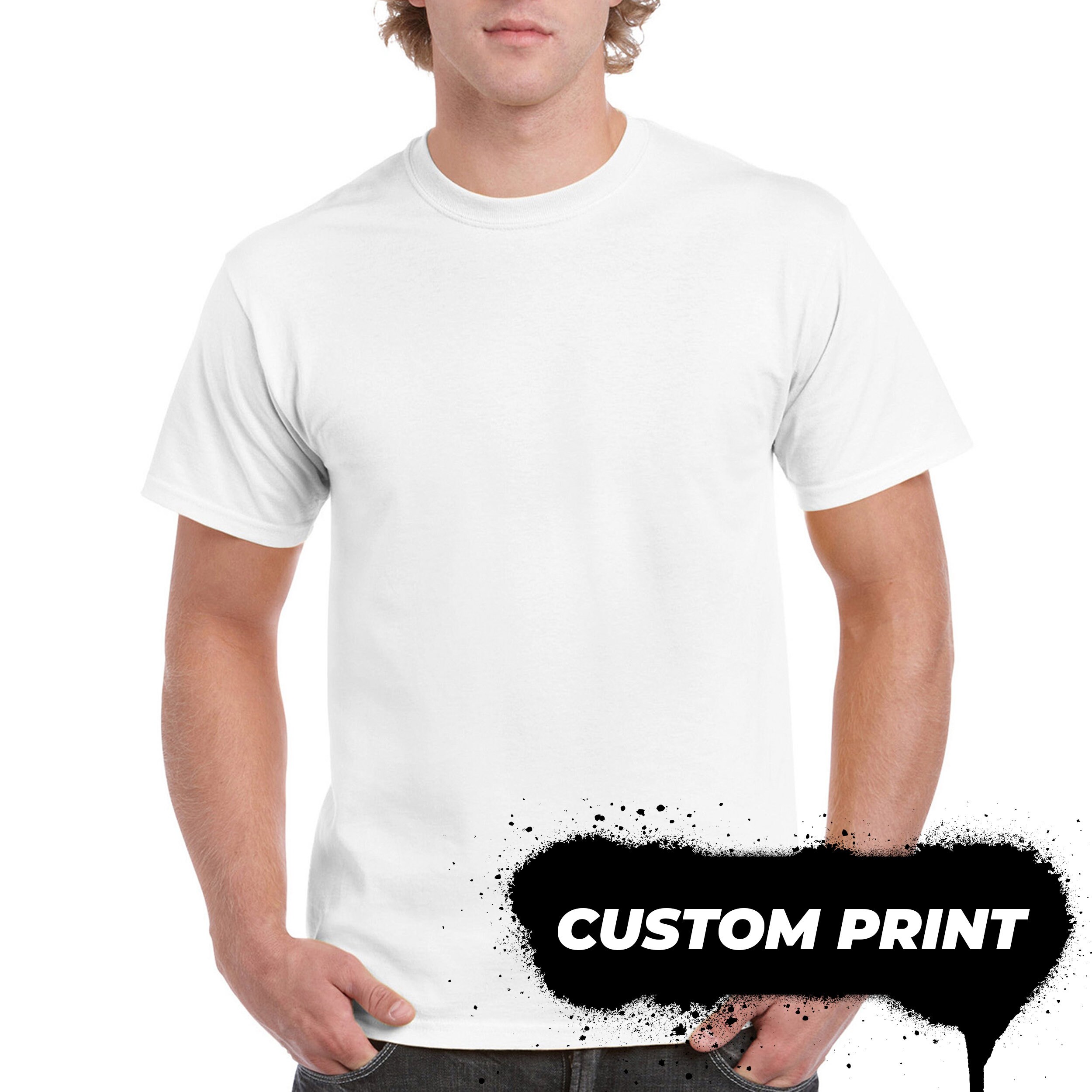 Custom White T-shirts - Etsy