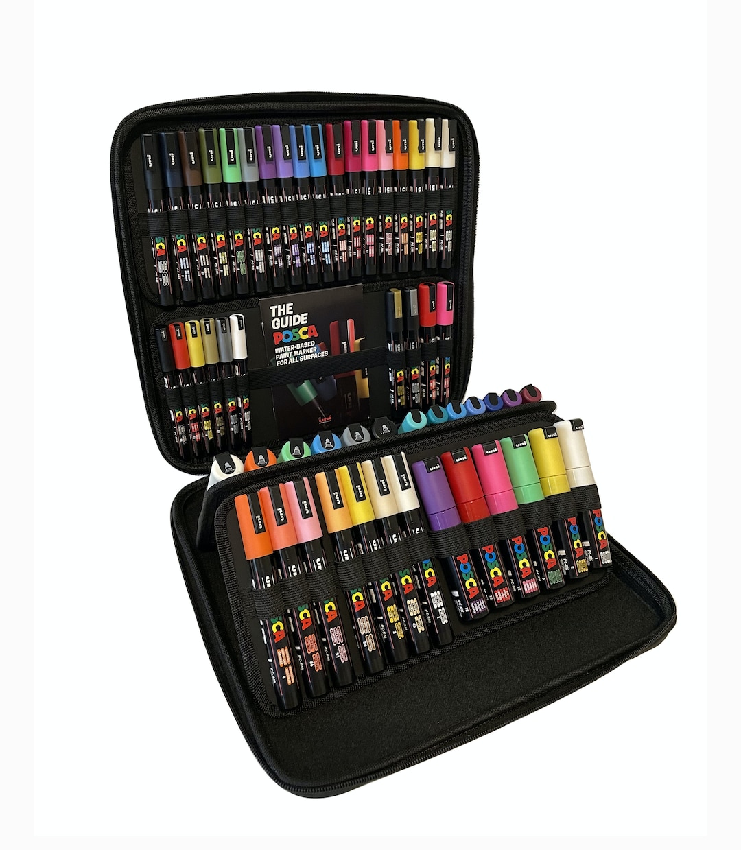 Posca 54 Piece Marker Pen Set With Carry Case Acrylic Non Permanent