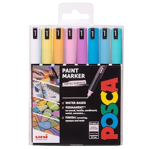 POSCA Medium PC-5M Art Paint Marker Pens Drawing Drafting Poster Coloring  Markers All Colours Fabric Metal Paper Terracotta Stone 