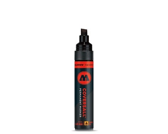 Molotow CoversAll 360PI Black 4-8mm Chisel Tip Marker - Pocket Sized Masterpiece Pen