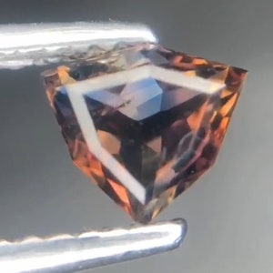 Rare blue Phantom Axinite top cut Gemstone from Pakistan image 1