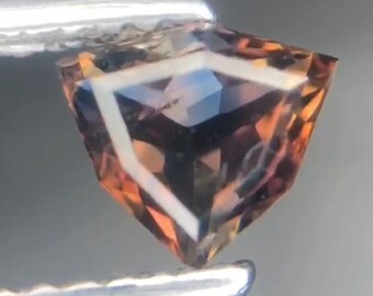 Rare  blue Phantom Axinite top cut Gemstone from Pakistan