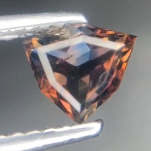 Rare blue Phantom Axinite top cut Gemstone from Pakistan image 2