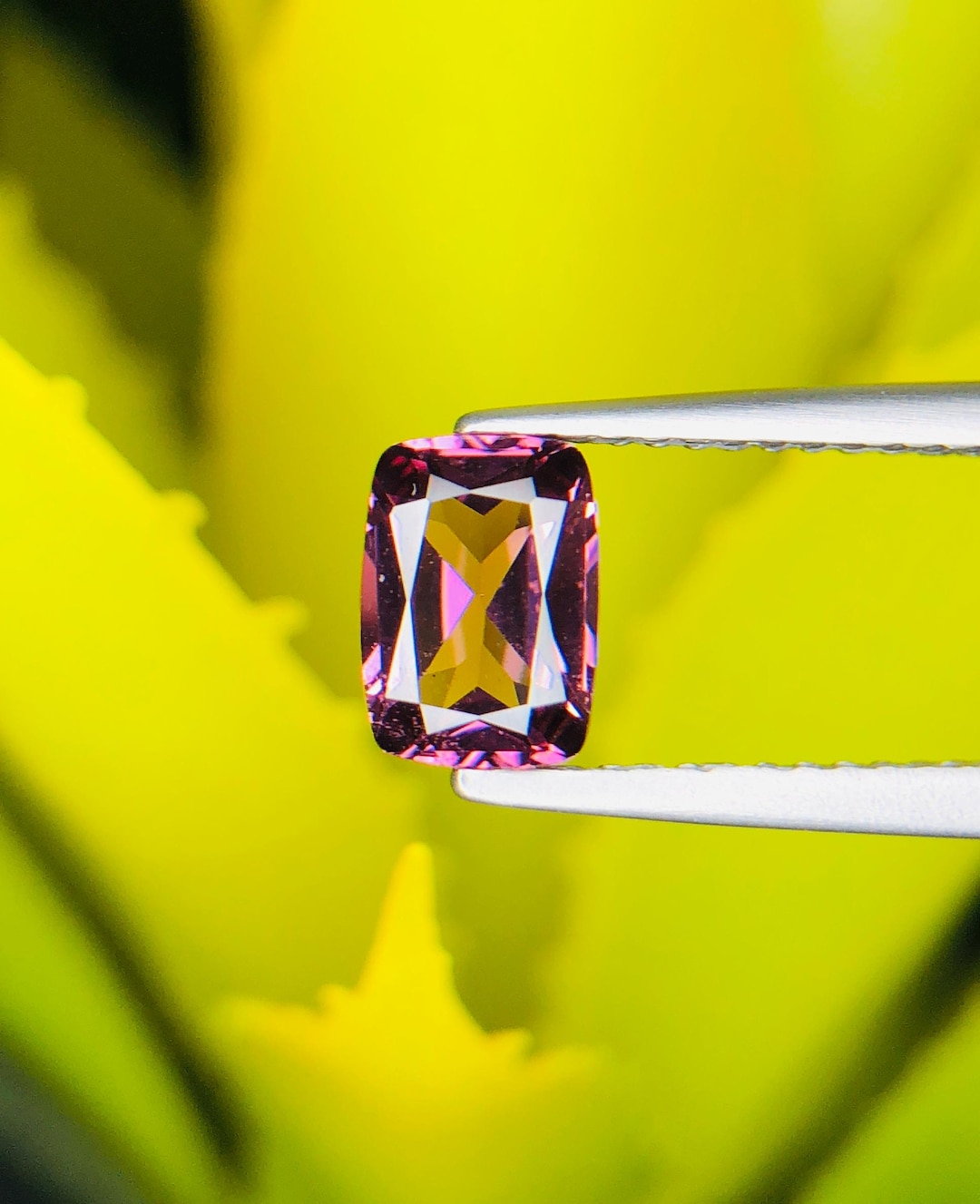 Rare Color Change Spinel Gemstone UV Reactive Purple to Red