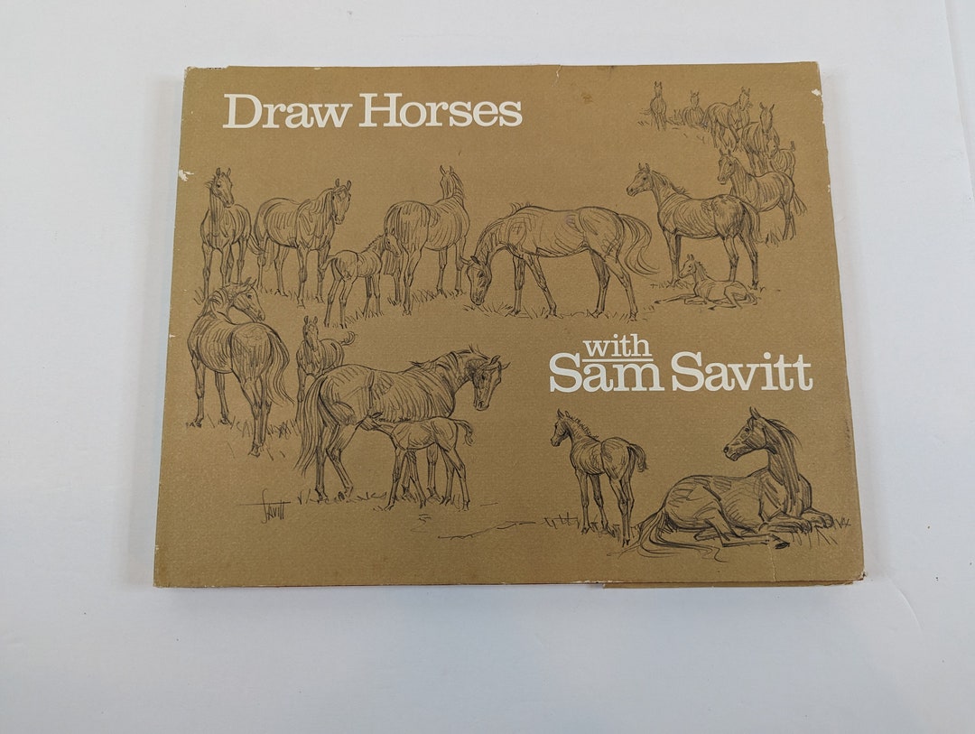 Draw Horses With Sam Savitt 1981 Drawing Instruction Book Etsy
