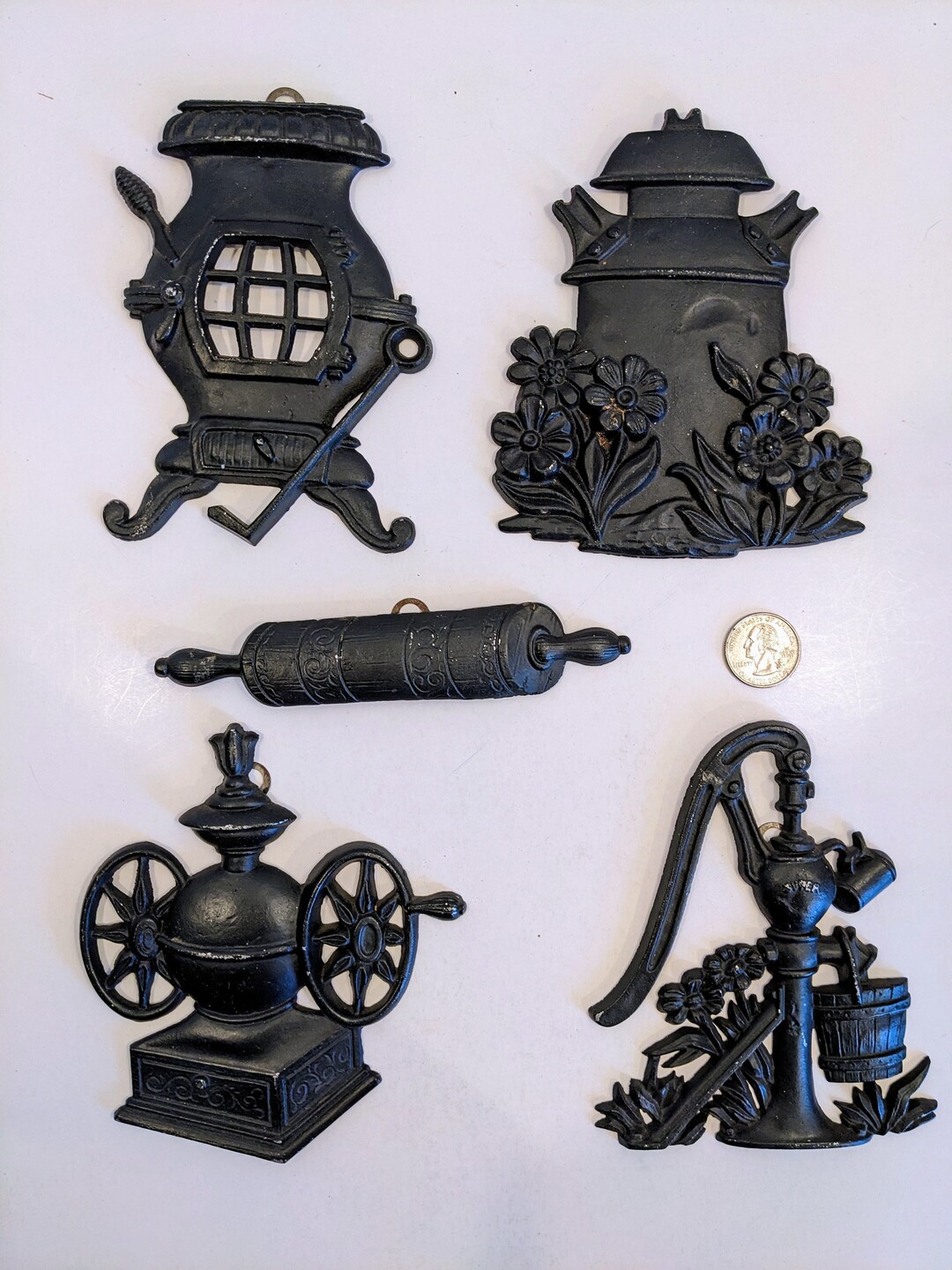Black Cast Iron Kitchen Decor Sexton 1975 Pot Belly Stove Etsy
