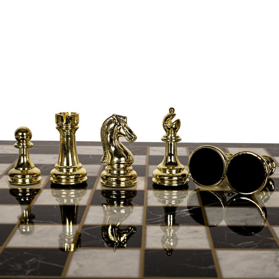 Medieval Metal Chess Set Wooden Chessboard Adult Children Metal Chess  Pieces Family Games Toys Interior Decoration Gifts - Chess Games -  AliExpress