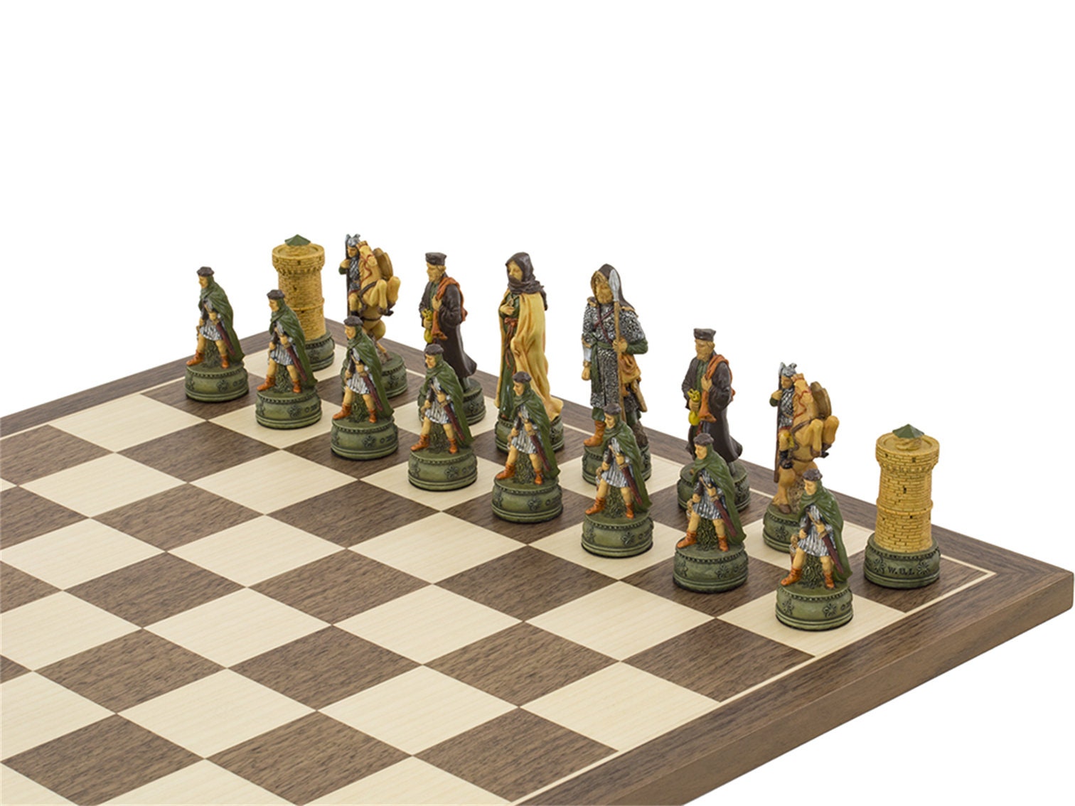 Nur... Schachfiguren Camelot King Arthur Britische Handbemalte Figuren 